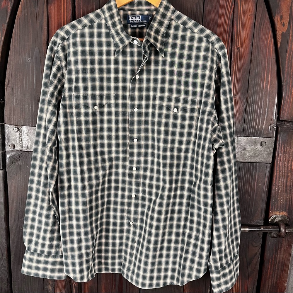 Polo RL Classic Western snap front shirt XL